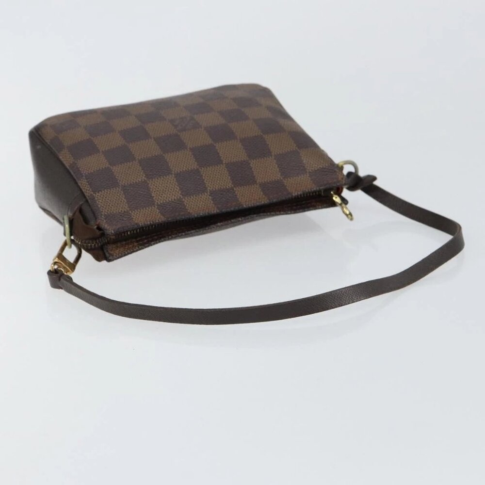 LOUIS VUITTON Damier Ebene Trousse Makeup Pouch N51982 LV Auth 146780 - Picture 8 of 16